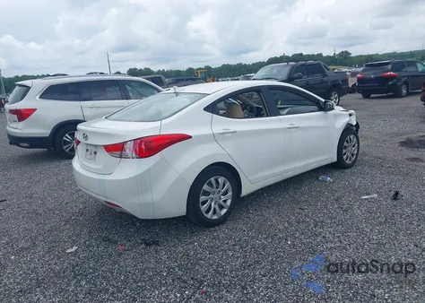 2012 Hyundai Elantra Gls из США, поврежденный, VIN 5NPDH4AE5CH150527